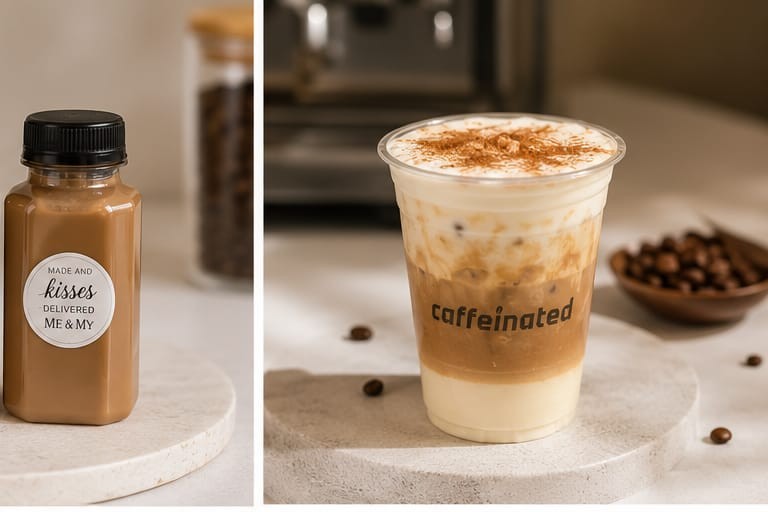 Caffeinated matcha drink