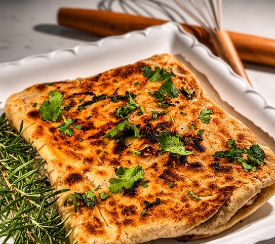 Savory herbed feteer