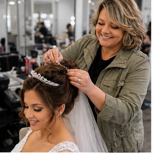 Hala styling a bride