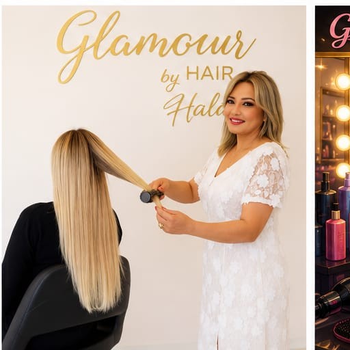 Long blonde styling
