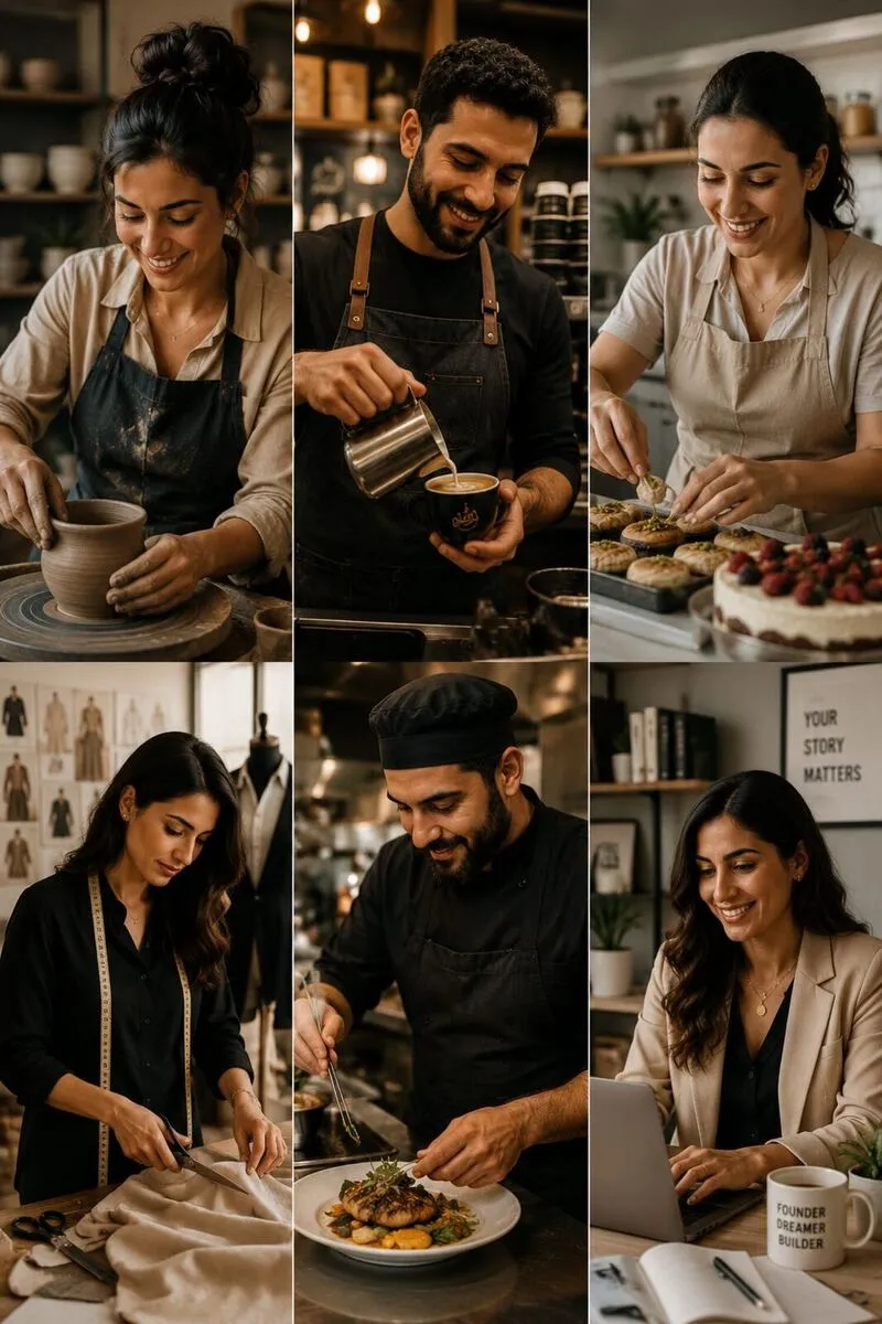 Arab founders at work