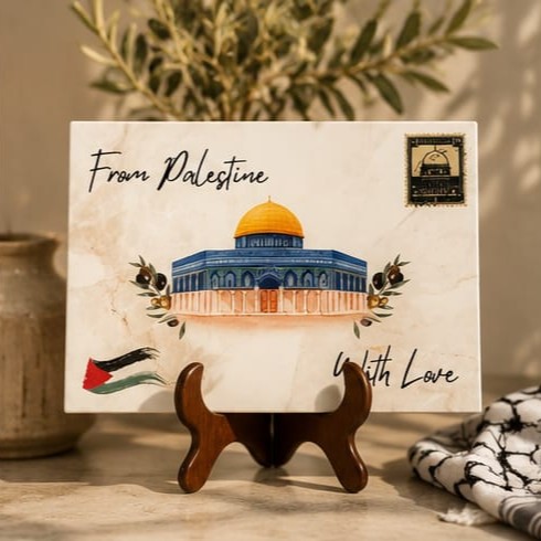 From Palestine With Love decorative plaque