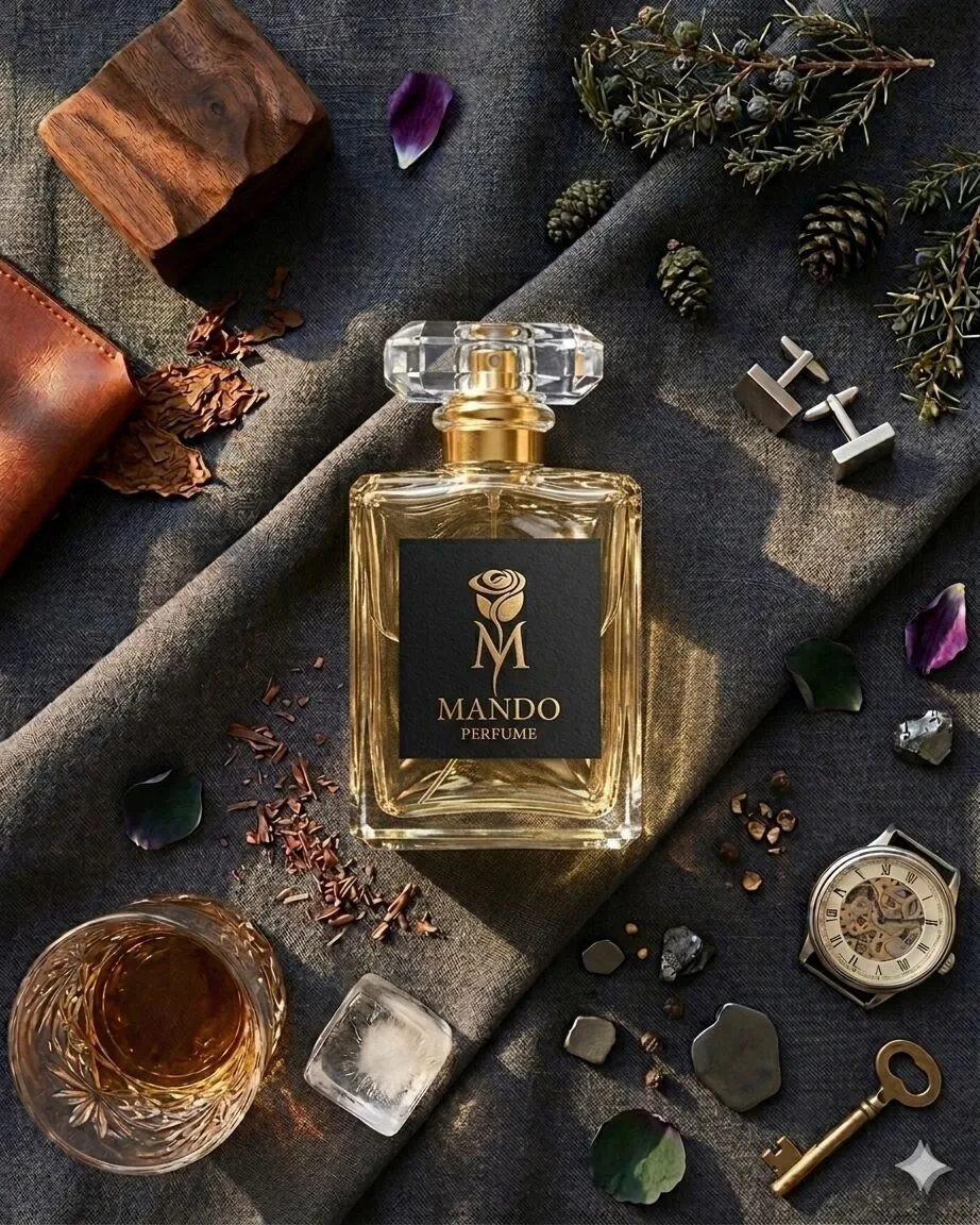 Mando men's fragrance with wood and leather