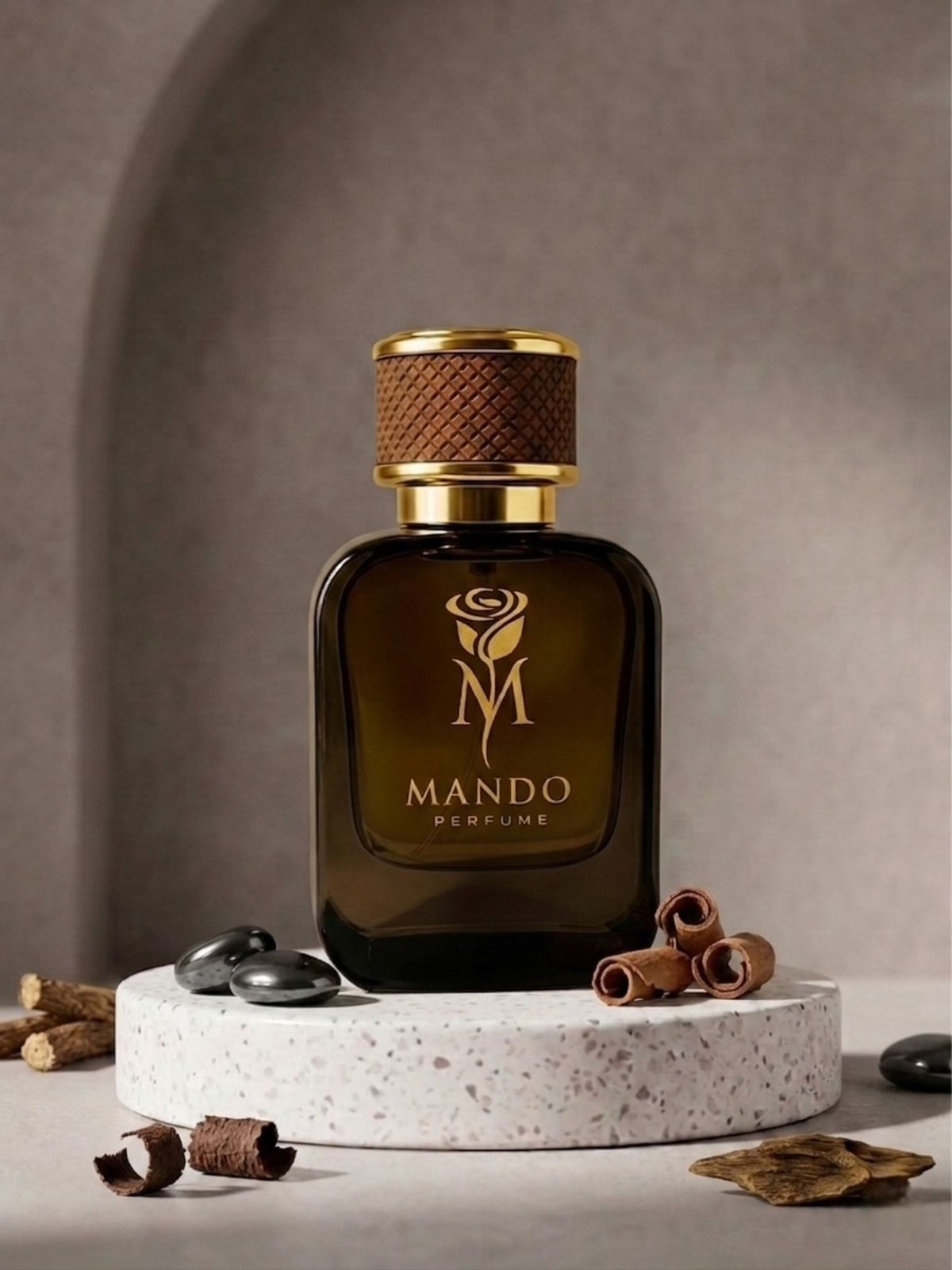 Dark Mando fragrance with cinnamon