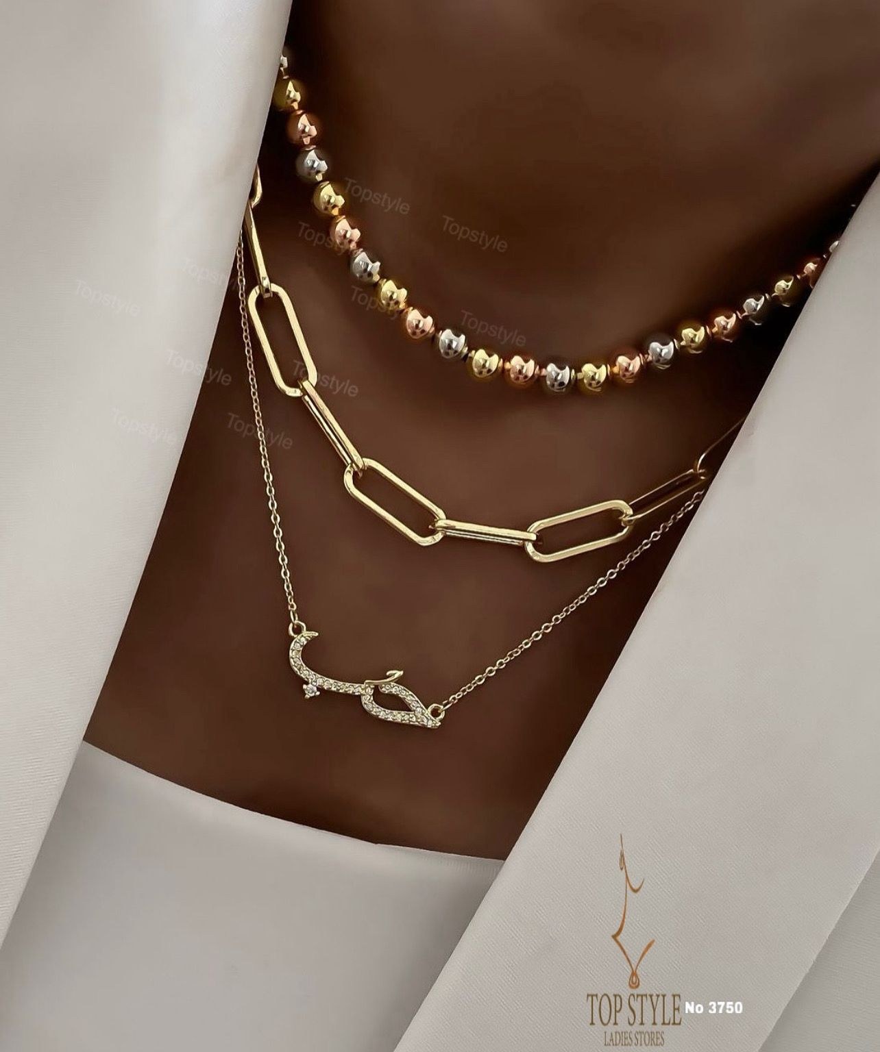 Layered necklaces