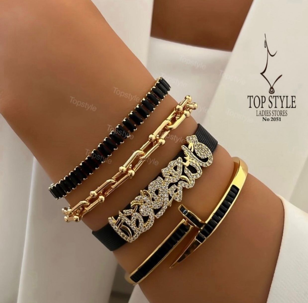 Stacked bracelet set