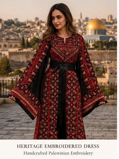 Heritage embroidered dress