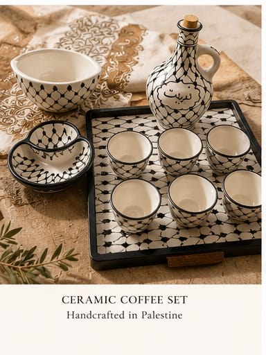Ceramic coffee set