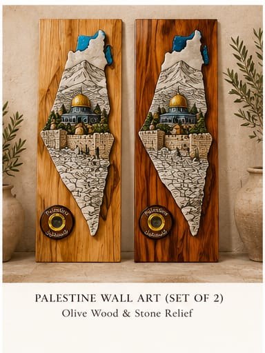 Palestine wall art set of 2