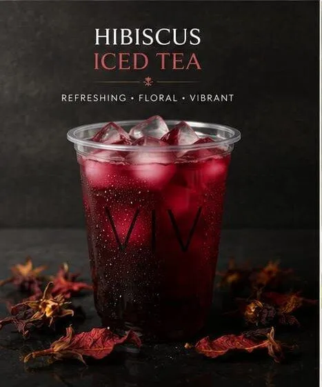 Hibiscus Iced Tea — refreshing, floral, vibrant